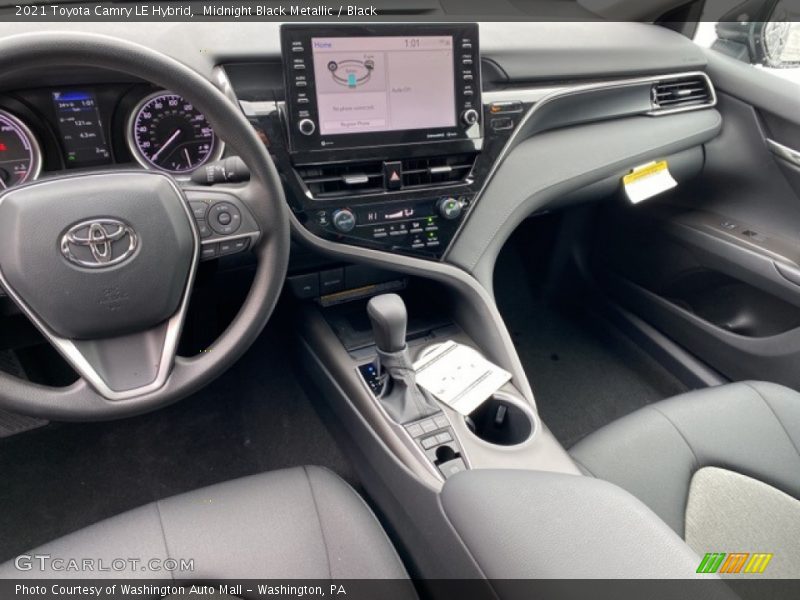 Midnight Black Metallic / Black 2021 Toyota Camry LE Hybrid