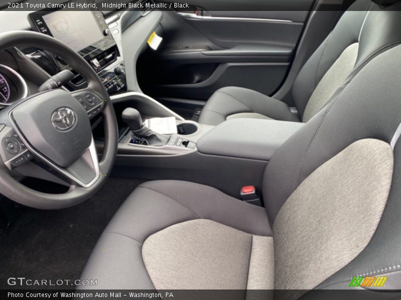 Midnight Black Metallic / Black 2021 Toyota Camry LE Hybrid