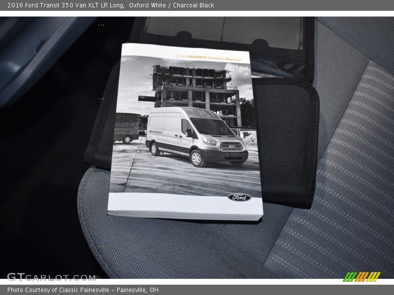 Oxford White / Charcoal Black 2016 Ford Transit 350 Van XLT LR Long