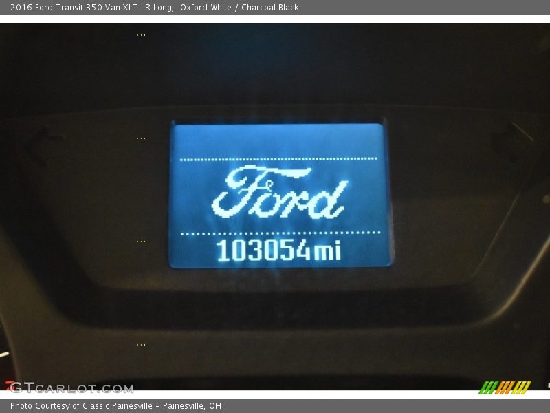 Oxford White / Charcoal Black 2016 Ford Transit 350 Van XLT LR Long