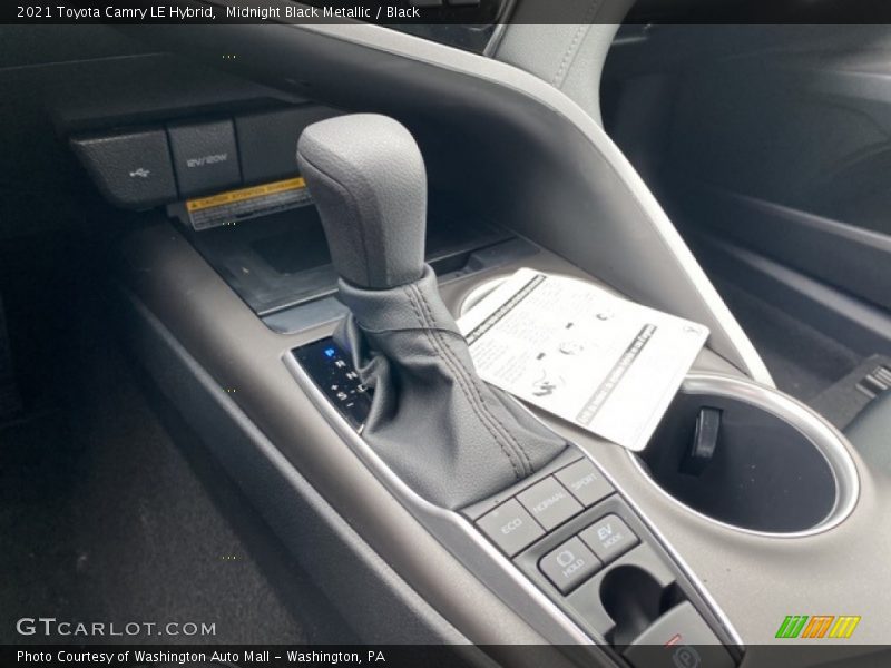Midnight Black Metallic / Black 2021 Toyota Camry LE Hybrid