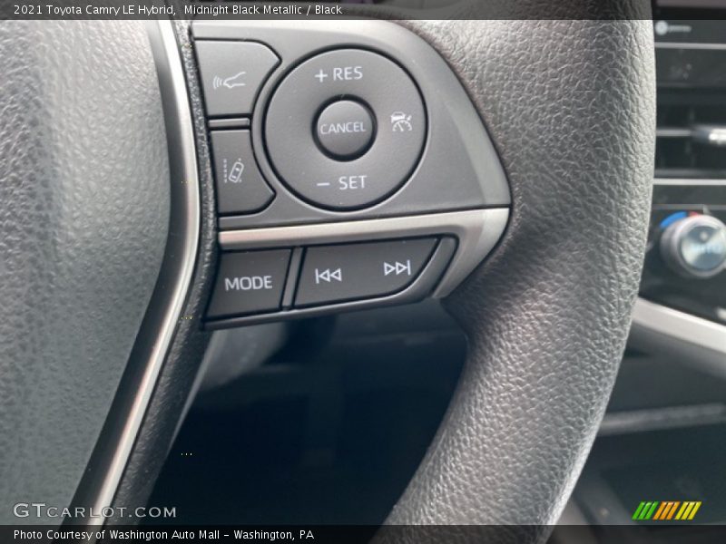 Midnight Black Metallic / Black 2021 Toyota Camry LE Hybrid