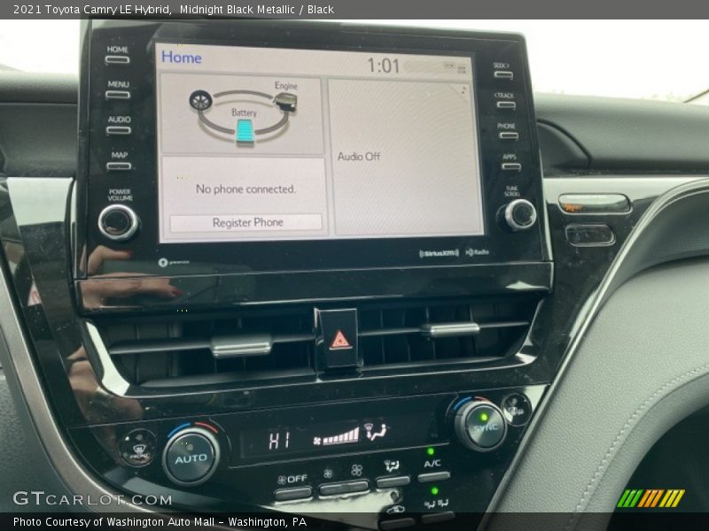 Midnight Black Metallic / Black 2021 Toyota Camry LE Hybrid