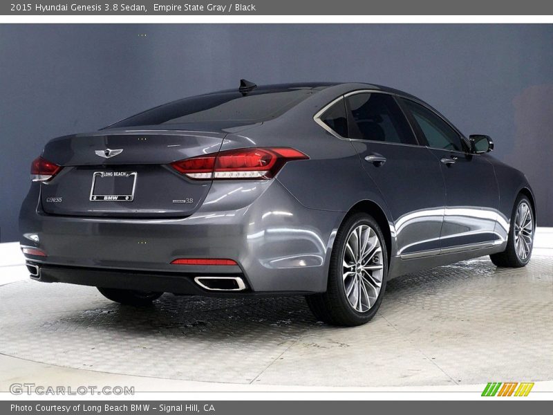 Empire State Gray / Black 2015 Hyundai Genesis 3.8 Sedan