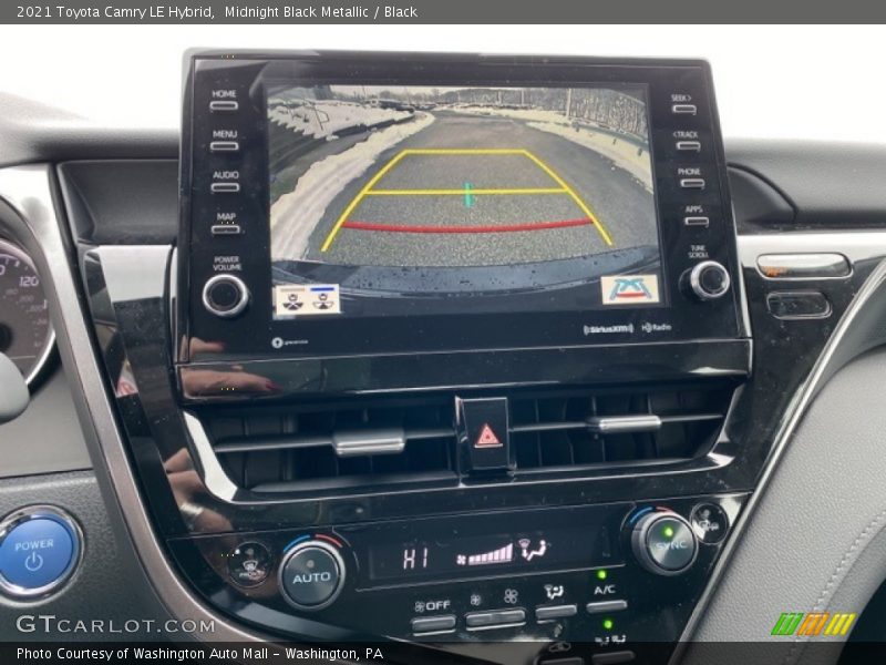 Midnight Black Metallic / Black 2021 Toyota Camry LE Hybrid