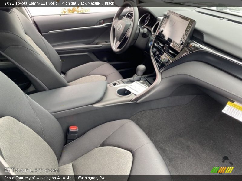 Midnight Black Metallic / Black 2021 Toyota Camry LE Hybrid