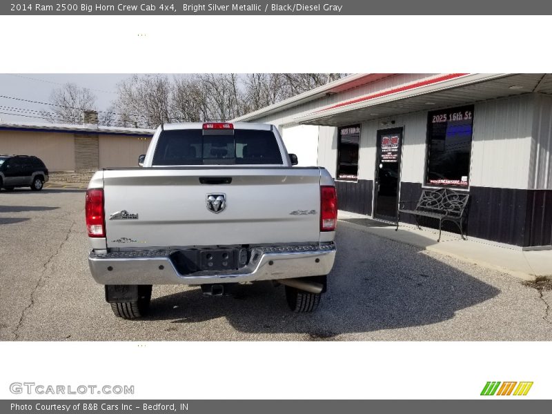 Bright Silver Metallic / Black/Diesel Gray 2014 Ram 2500 Big Horn Crew Cab 4x4