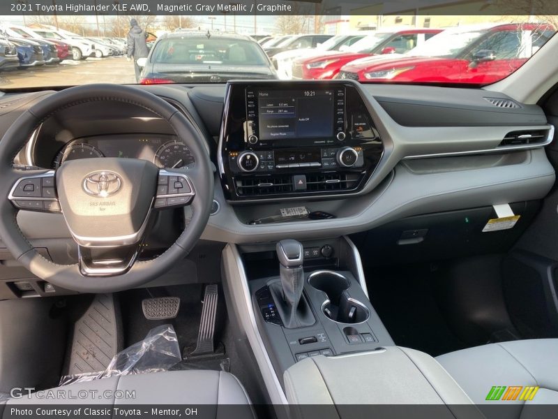 Dashboard of 2021 Highlander XLE AWD