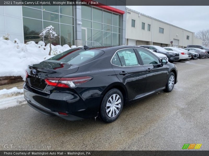 Midnight Black Metallic / Black 2021 Toyota Camry LE Hybrid