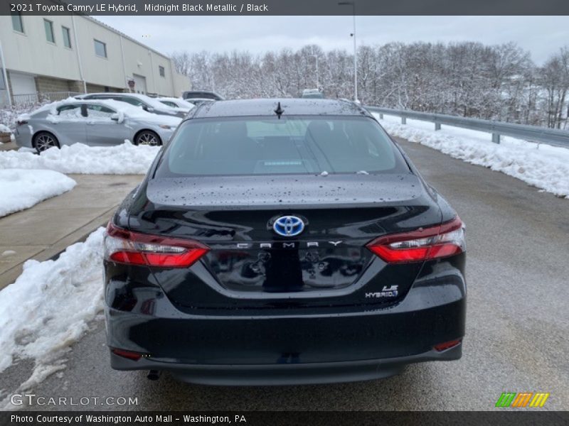 Midnight Black Metallic / Black 2021 Toyota Camry LE Hybrid