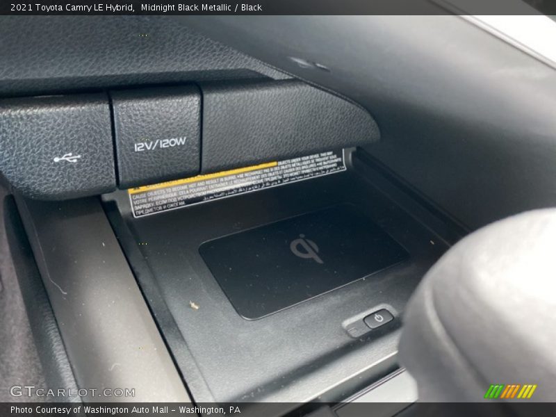Midnight Black Metallic / Black 2021 Toyota Camry LE Hybrid