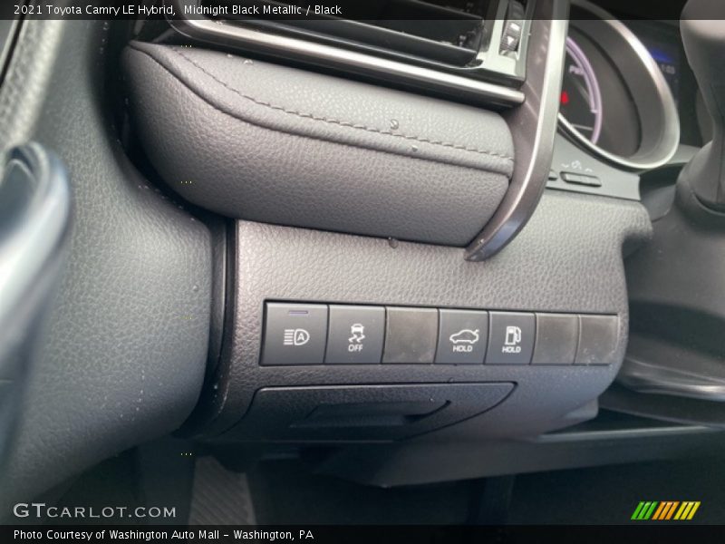Midnight Black Metallic / Black 2021 Toyota Camry LE Hybrid