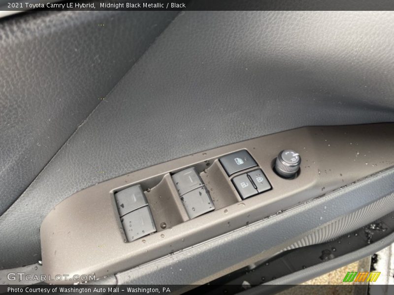 Midnight Black Metallic / Black 2021 Toyota Camry LE Hybrid