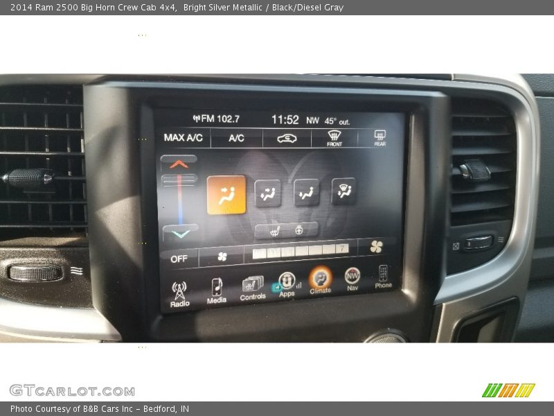 Controls of 2014 2500 Big Horn Crew Cab 4x4