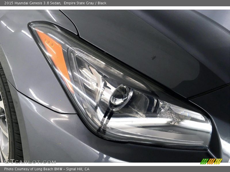 Empire State Gray / Black 2015 Hyundai Genesis 3.8 Sedan