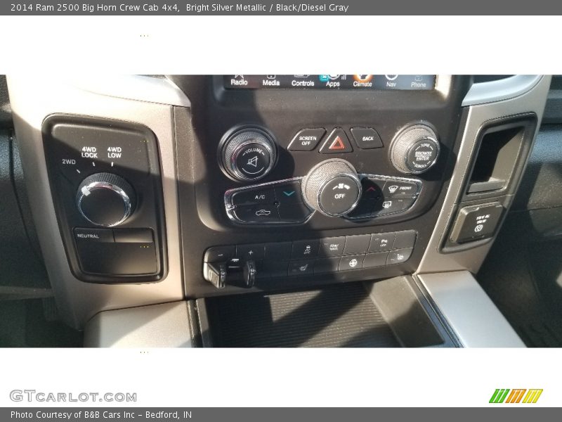 Bright Silver Metallic / Black/Diesel Gray 2014 Ram 2500 Big Horn Crew Cab 4x4