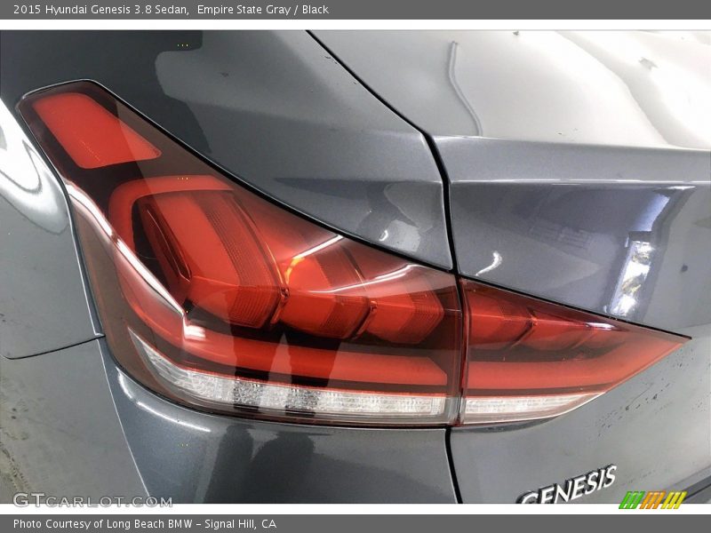 Empire State Gray / Black 2015 Hyundai Genesis 3.8 Sedan