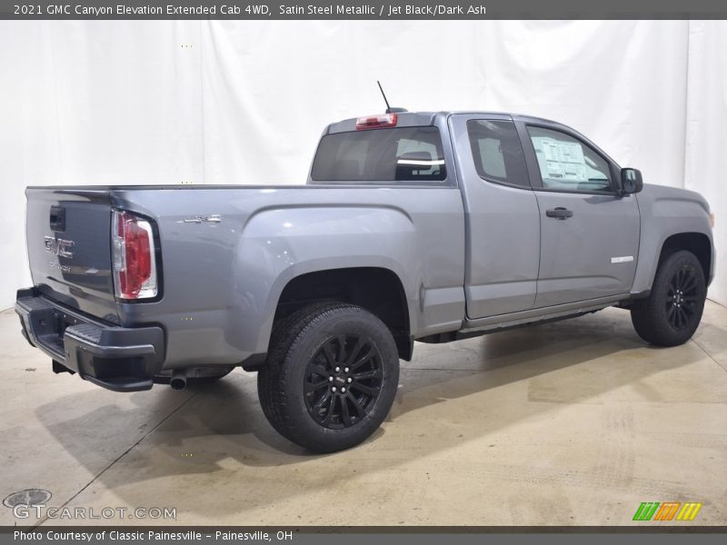 Satin Steel Metallic / Jet Black/Dark Ash 2021 GMC Canyon Elevation Extended Cab 4WD