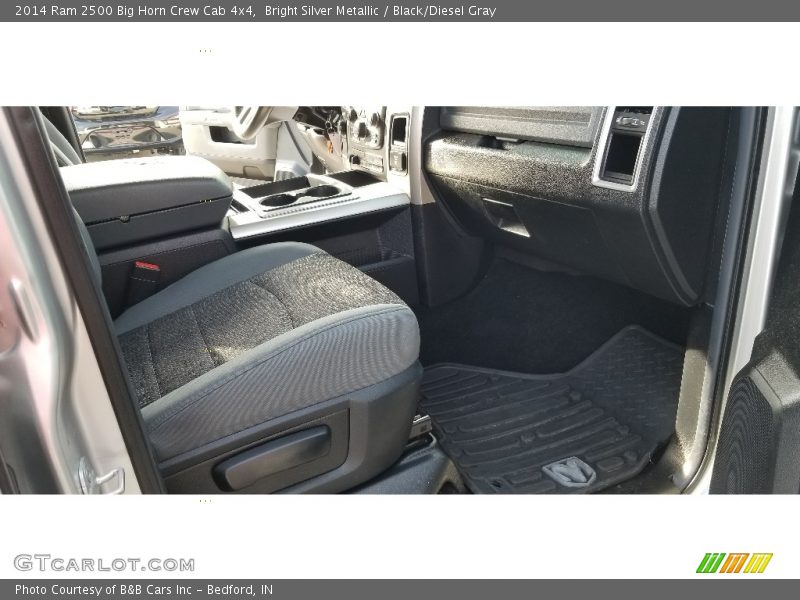 Bright Silver Metallic / Black/Diesel Gray 2014 Ram 2500 Big Horn Crew Cab 4x4