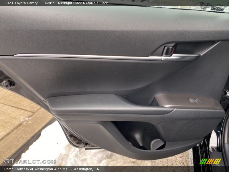 Midnight Black Metallic / Black 2021 Toyota Camry LE Hybrid