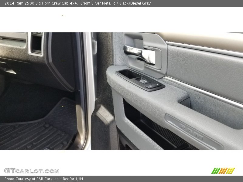 Bright Silver Metallic / Black/Diesel Gray 2014 Ram 2500 Big Horn Crew Cab 4x4