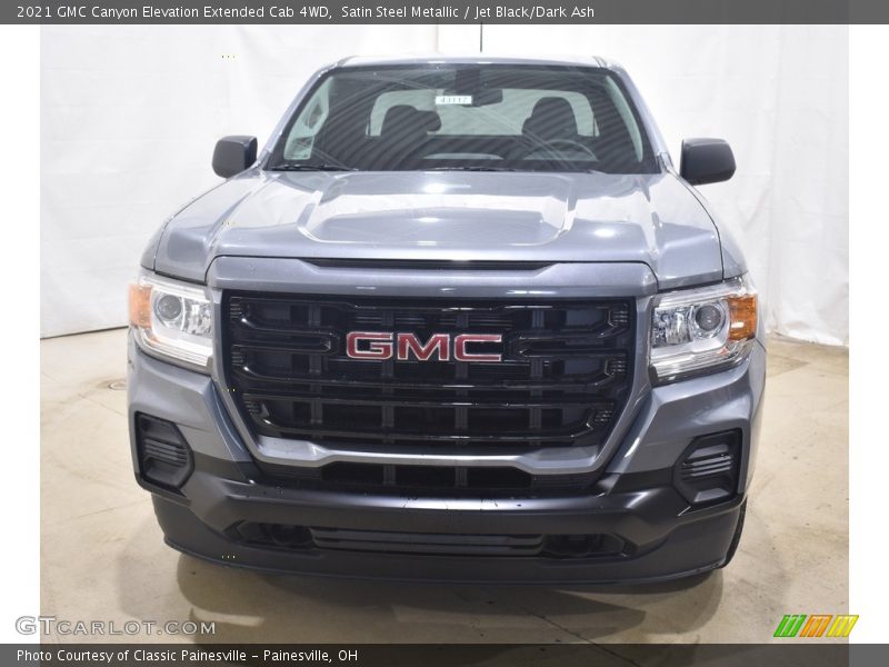 Satin Steel Metallic / Jet Black/Dark Ash 2021 GMC Canyon Elevation Extended Cab 4WD