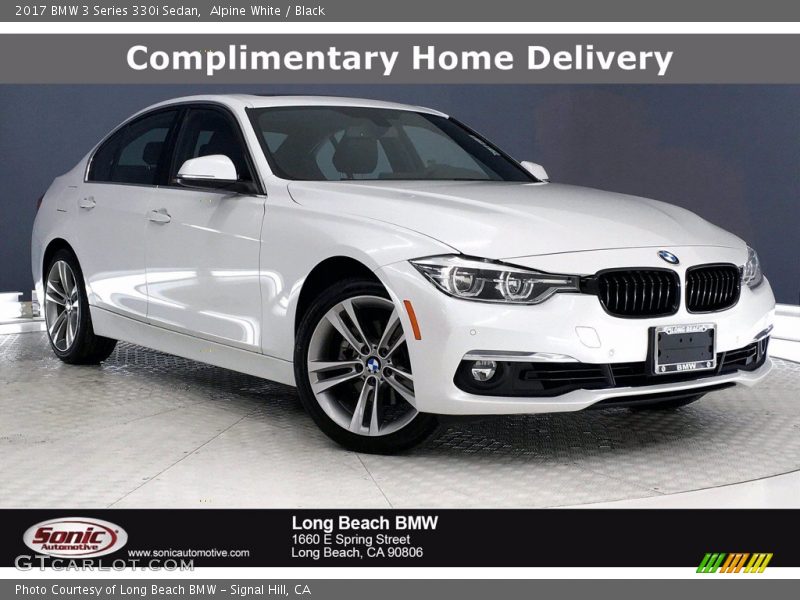 Alpine White / Black 2017 BMW 3 Series 330i Sedan