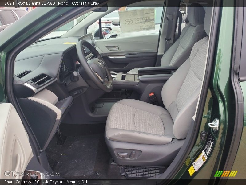 Cypress / Gray 2021 Toyota Sienna LE AWD Hybrid