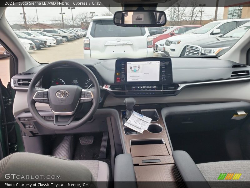 Cypress / Gray 2021 Toyota Sienna LE AWD Hybrid