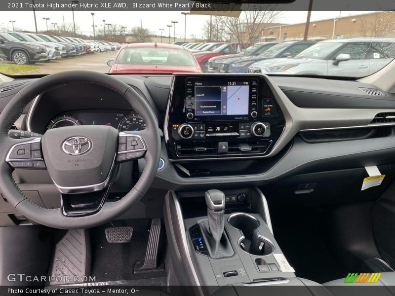 Dashboard of 2021 Highlander Hybrid XLE AWD