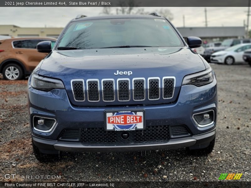 Slate Blue Pearl / Black 2021 Jeep Cherokee Limited 4x4