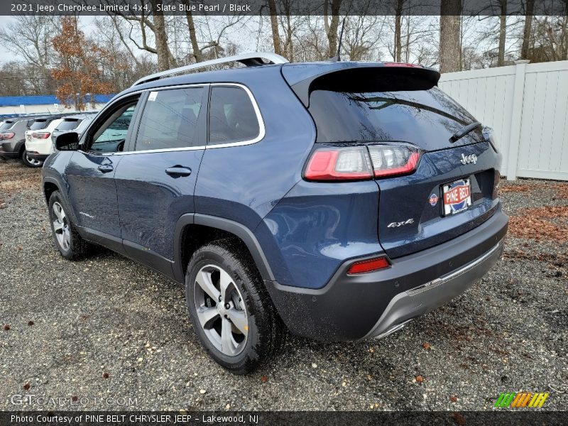 Slate Blue Pearl / Black 2021 Jeep Cherokee Limited 4x4