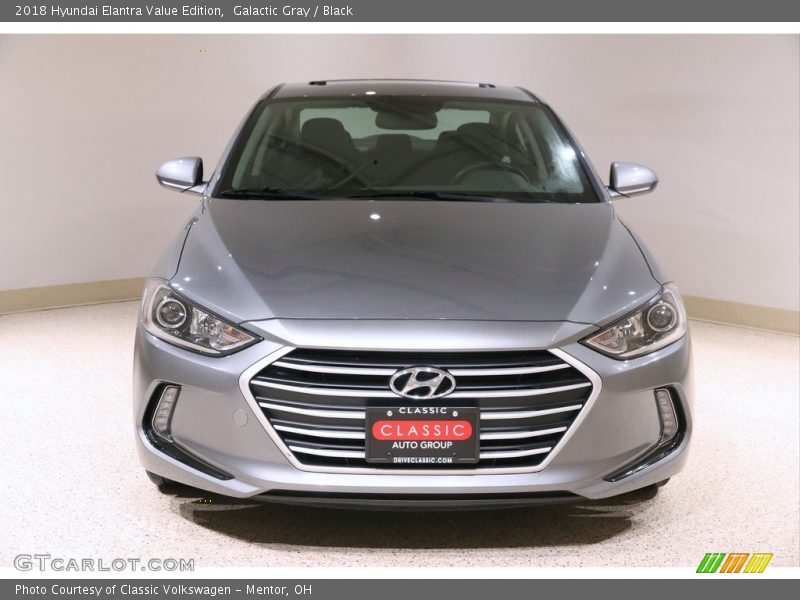 Galactic Gray / Black 2018 Hyundai Elantra Value Edition