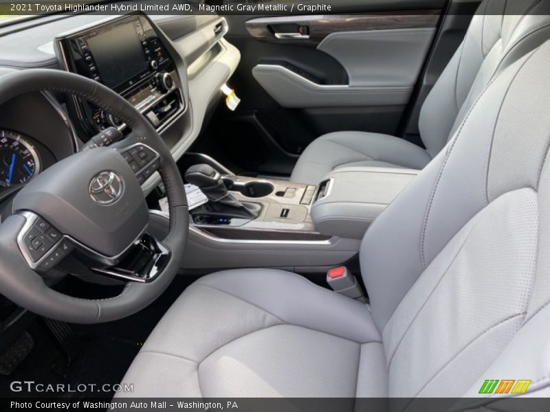 Front Seat of 2021 Highlander Hybrid Limited AWD