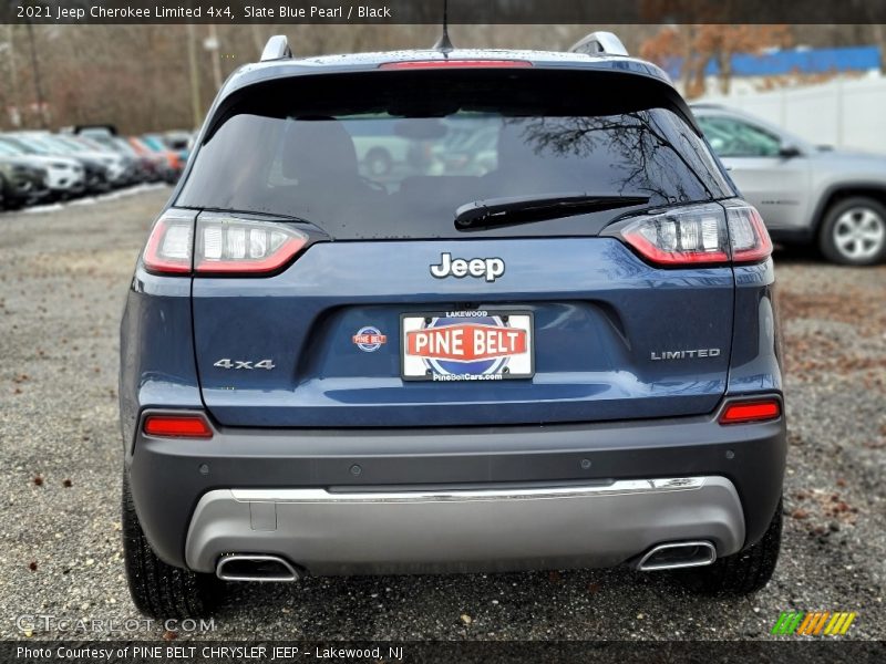 Slate Blue Pearl / Black 2021 Jeep Cherokee Limited 4x4