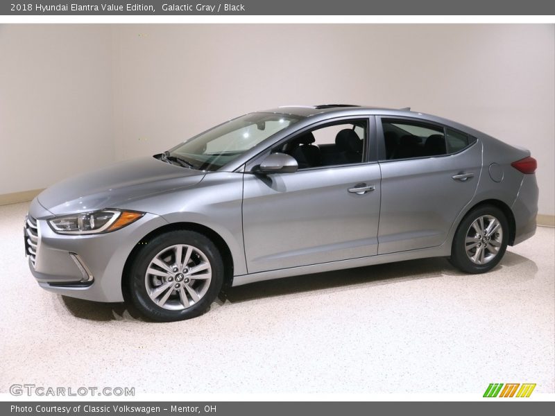 Galactic Gray / Black 2018 Hyundai Elantra Value Edition