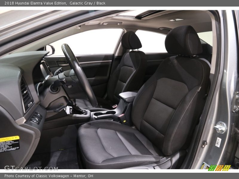 Galactic Gray / Black 2018 Hyundai Elantra Value Edition
