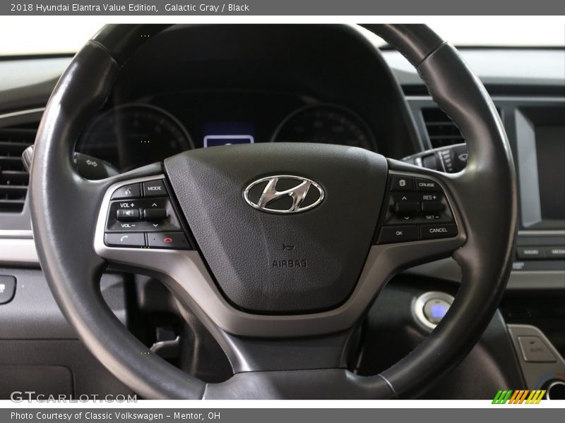 Galactic Gray / Black 2018 Hyundai Elantra Value Edition
