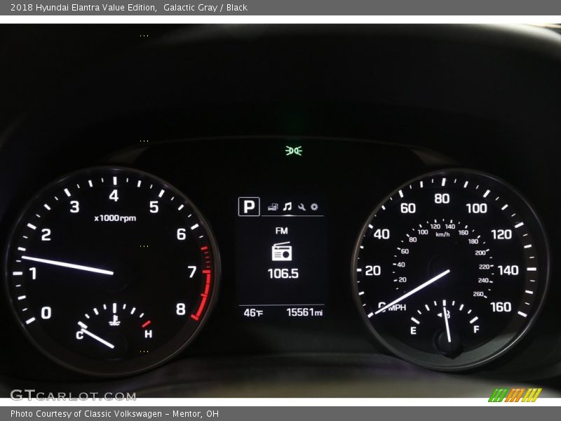 Galactic Gray / Black 2018 Hyundai Elantra Value Edition