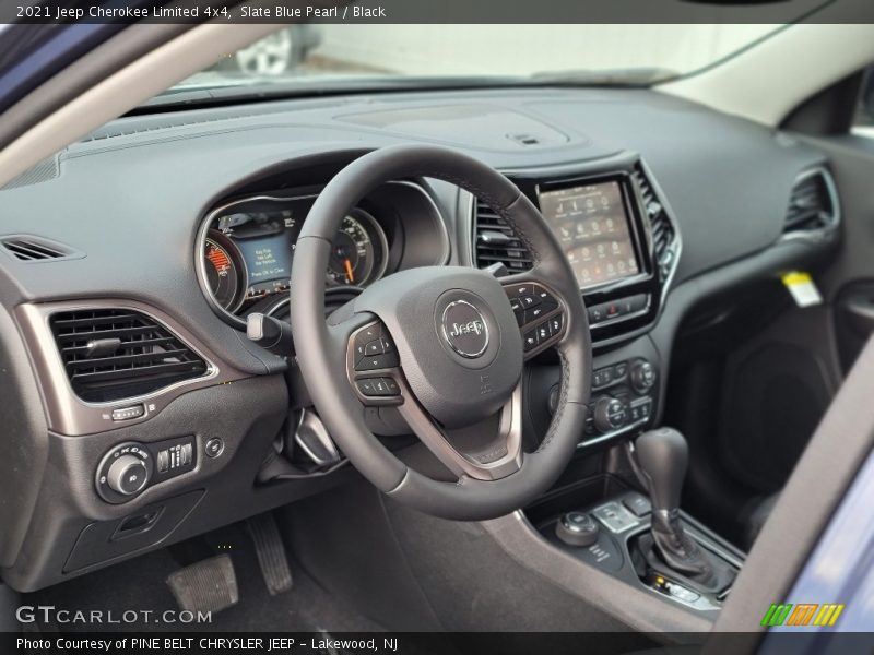 Slate Blue Pearl / Black 2021 Jeep Cherokee Limited 4x4