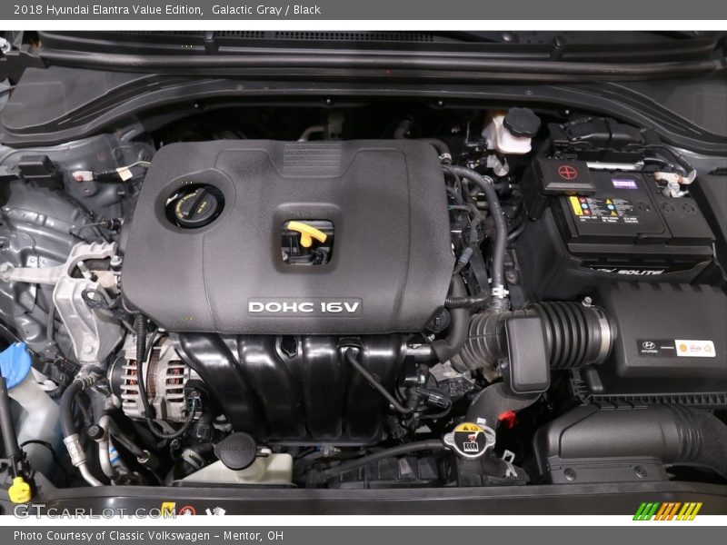 Galactic Gray / Black 2018 Hyundai Elantra Value Edition