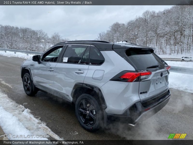 Silver Sky Metallic / Black 2021 Toyota RAV4 XSE AWD Hybrid