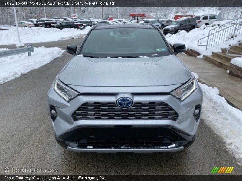 Silver Sky Metallic / Black 2021 Toyota RAV4 XSE AWD Hybrid