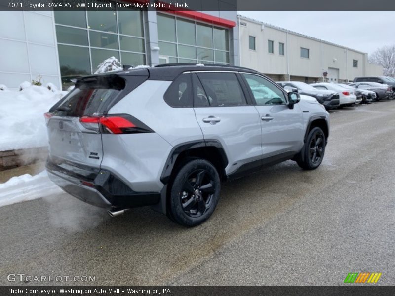 Silver Sky Metallic / Black 2021 Toyota RAV4 XSE AWD Hybrid