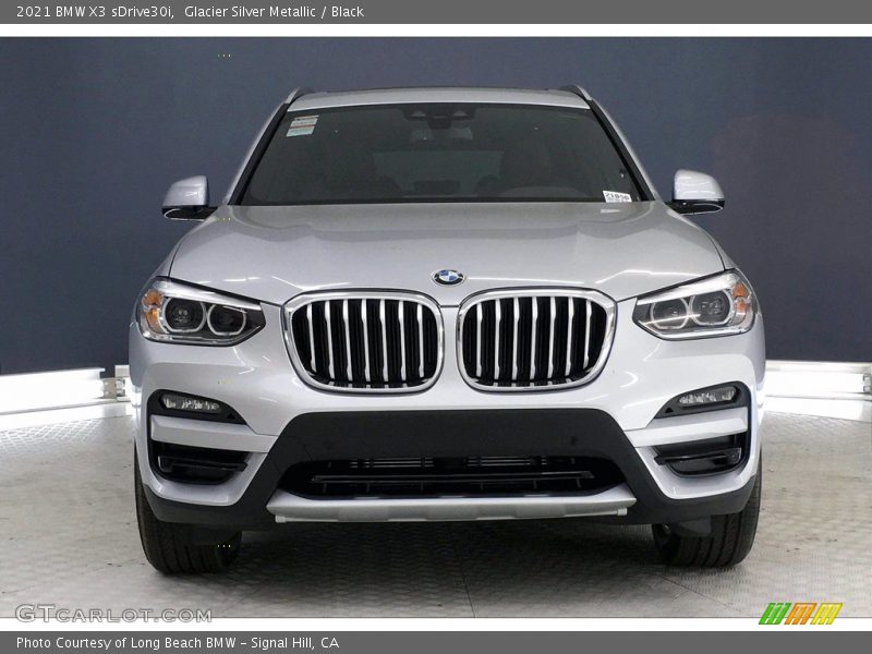 Glacier Silver Metallic / Black 2021 BMW X3 sDrive30i