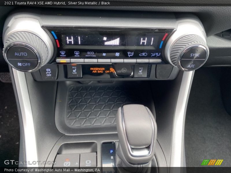 Controls of 2021 RAV4 XSE AWD Hybrid