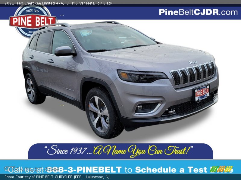 Billet Silver Metallic / Black 2021 Jeep Cherokee Limited 4x4
