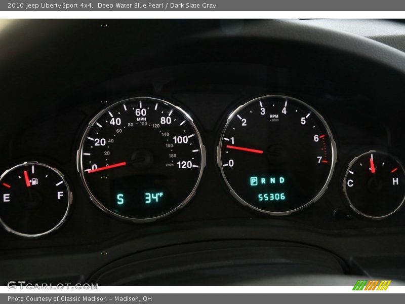 Deep Water Blue Pearl / Dark Slate Gray 2010 Jeep Liberty Sport 4x4