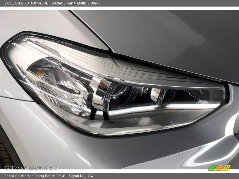 Glacier Silver Metallic / Black 2021 BMW X3 sDrive30i