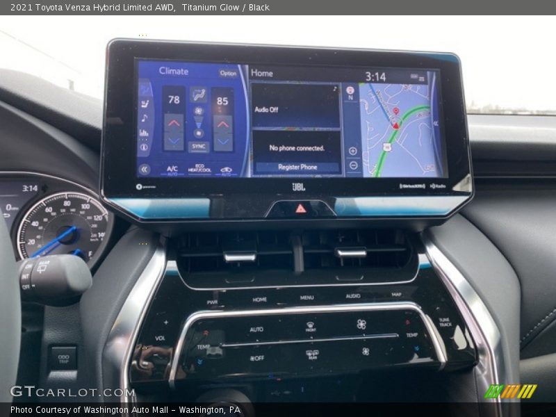 Titanium Glow / Black 2021 Toyota Venza Hybrid Limited AWD